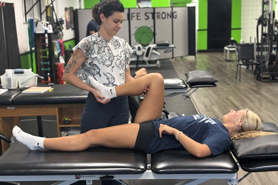 Physical Therapy Lithia FL Alexis Sanquist HP With Patient